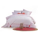 Σετ 2τμχ. Μαξιλαροθήκες Καπιτονέ 52x72 Mysterious White/Coral NEF-NEF