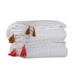 Κουβερλί Μονό 160x220 Mysterious White/Coral NEF-NEF