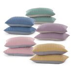 Σετ 2 τμχ. Μαξιλαροθήκες 52x72 Bicolor-22 Blue/Grey NEF-NEF