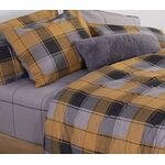 Σετ Παπλωματοθήκη Julius Yellow/Grey Μονή 1.60x2.40 NEF-NEF