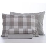 Σετ σεντόνια Φανέλα Wildville Grey Μονά 1.70x2.60 NEF-NEF 100% Βαμβάκι