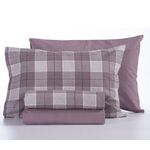 Σετ σεντόνια Φανέλα Wildville Mauve King Size 2.70x2.70+(180x200+32)Κατωσέντονο με λάστιχο NEF-NEF 100% Βαμβάκι