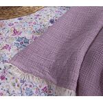 Κουβέρτα  Apollo Mauve 230x240 NEF-NEF 100%Βαμβάκι