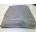 Πικέ κουβέρτα Grey Μονόχρωμη 2.20x2.50 Υπέρδιπλη Basic 100% Βαμβάκι