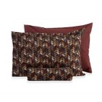 Σετ Σεντόνια Stream Bordo  Μονό Φανέλα 170x270 NEF-NEF