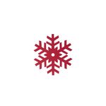 Σουβέρ σετ 4τμχ.Felt Snow Flake Red NEF-NEF