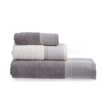 Σετ 3 τμχ. Πετσέτες Kleran Grey/Ecru NEF-NEF