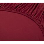 Σεντόνι 160x2.00 με Λάστιχο Υπέρδιπλο Jersey 970-Bordo  NEF-NEF 100%Βαμβάκι