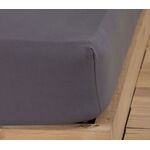 Σεντόνι 1.00x2.00 με Λάστιχο Μονό Jersey 727-D.Grey NEF-NEF