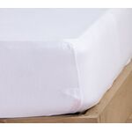 Σεντόνι 1.00x2.00 με Λάστιχο Μονό Jersey White NEF-NEF 100%Βαμβάκι