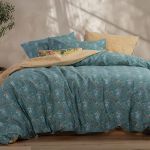 Σετ Παπλωματοθήκη Odete Green 170x240 Μονή Nef-Nef Homeware