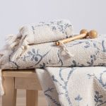 Πετσέτα Livery Ecru Μπάνιου 70x140 Nef-Nef Homeware