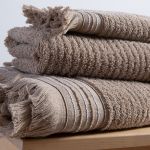 Πετσέτα Satti Beige Μπάνιου 70x140 Nef-Nef Homeware