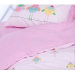 Σετ Παπλωματοθήκη Sweet so Tweet-Lovely 1x(160x240) +1x(52x72) Nef-Nef Homeware