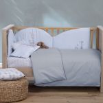 Παπλωματοθήκη Basic 1212-Silver Κούνιας 110x150  Nef-Nef Homeware