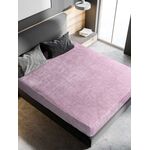 Σεντόνι Gelid Pink Flanel Fleece με λάστιχο 160x200+30 Υπέρδιπλο Madi Homeware