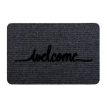 Πατάκι Welcome Grey 40x60 Flocky Sidirela