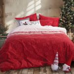 Σετ Σεντόνια Holy Joly Red Υπέρδιπλο 240x260 Φανέλα Nef-Nef Homeware