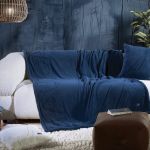 Ριχτάρι Nau Cost True Navy Μονοθέσιο 130x180 Nef-Nef Homeware