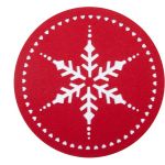 Σετ 2τμχ. Σουπλά Snow Flake Red Nef-Nef Homeware