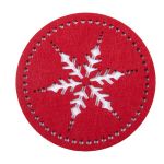 Σετ 4τμχ. Σουβερ Snow Flake Red Nef-Nef Homeware