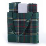 Σετ 3τμχ. Καλάθι με πετσέτες  Santa Basket Green/White Nef-Nef Homeware