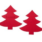 Σετ 4 τμχ.Θήκη Μαχαιροπήρουνων Felt Tree Red Nef-Nef Homeware