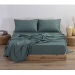 Σεντόνι Basic 1172-Green 1.40x2.00+30 Διπλό με λάστιχο Nef-Nef Homeware