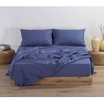 Σεντόνι Basic 1053-Indigo 1.40x2.00+30 Διπλό με λάστιχο Nef-Nef Homeware
