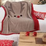 Ριχτάρι Funny Reindeer Sherpa 130x180 Nef-Nef Homeware