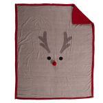 Ριχτάρι Funny Reindeer Sherpa 130x180 Nef-Nef Homeware