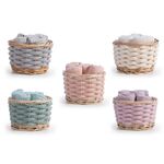 Σετ 5τμχ.Borra Lilac καλαθάκι με Λαβέτες 30x30 Nef-Nef Homeware