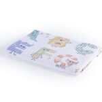 Βρεφική Κουβέρτα πικέ Αγκαλιάς Alphabet Monster 80x110 Nef-Nef Homeware