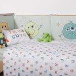 Σετ 3τμχ. Σεντόνια Κούνιας Alphabet Monster 120x170 Nef-Nef Homeware