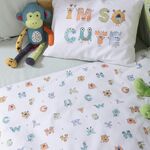 Σετ 3τμχ. Σεντόνια Κούνιας Alphabet Monster 120x170 Nef-Nef Homeware