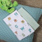 Σετ 2τμχ. Λίκνου Alphabet Monster  Nef-Nef Homeware