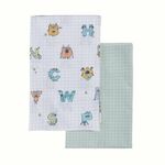 Σετ 2τμχ. Λίκνου Alphabet Monster  Nef-Nef Homeware