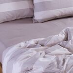 Σετ Σεντόνια Casual Stripe Ecru 170x270 Μονά Nef-Nef Homeware