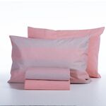 Σετ Σεντόνια Casual Stripe Peach 240x270Υπέρδιπλα+(160x200+35)κατωσέντονο με λάστιχο Nef-Nef Homeware