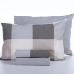 Σετ Σεντόνια Casual Check Grey 170x270 Μονά Nef-Nef Homeware