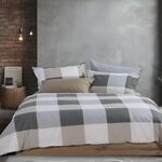 Σετ Σεντόνια Casual Check Grey 280x270 King Size+(180x200+35)κατωσέντονο με λάστιχο Nef-Nef Homeware