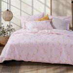 Σετ Σεντόνια Irida Pink Διπλά 200x270 Nef-Nef Homeware