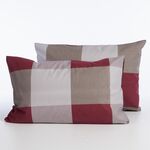 Σετ 2 τμχ. Μαξιλαροθήκες Casual Check Bordo 52x72 Nef-Nef Homeware