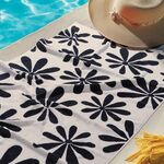 Πετσέτα Θαλάσσης Amalfi  Black 90x170 Nef-Nef Homeware