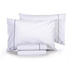 Σετ Σεντόνια Nautica-Nau Wave Solid White Υπέρδιπλα 240x270