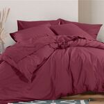 Παπλωματοθήκη  Basic-22 1218-Bordo Μονή 160x240 Nef-Nef Homeware