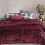 Κουβερτοπάπλωμα Singular 24  Bordo Μονό 160x220 Nef-Nef Homeware