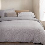 Σετ Παπλωματοθήκη Orion Grey Υπέρδιπλη 240x230 Nef-Nef Homeware