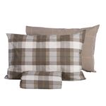 Σετ Παπλωματοθήκη Racket Golden Brown Υπέρδιπλη 240x230 Nef-Nef Homeware