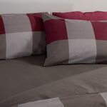 Σετ Παπλωματοθήκη  Casual Check Bordo Μονή 170x240 Nef-Nef Homeware
